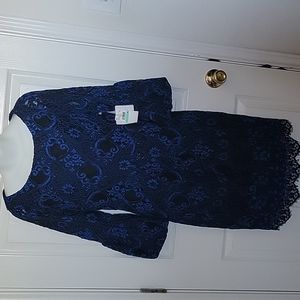 Gorgeous blue and black dress